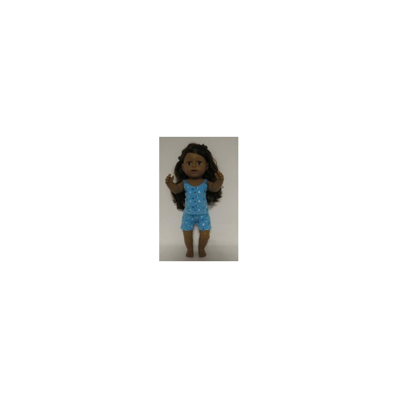 boxershort setje blauw bloemen baby born 43cm