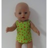 lux ondergoed setje groen aardbeien baby born 43cm