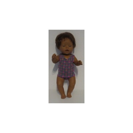 ondergoed setje grijs met bloemen baby born 43cm