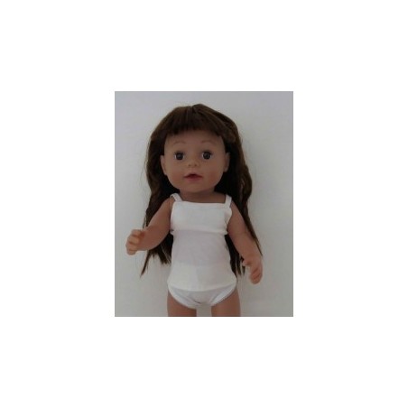 lux ondergoed setje wit met blauw kant baby born 43cm