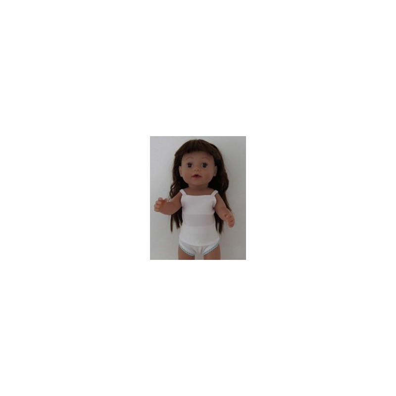 lux ondergoed setje wit met kant mint baby born 43cm