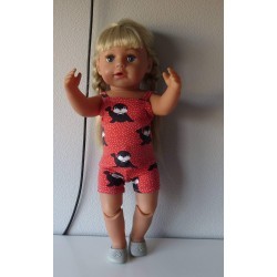 boxershort setje rood walrussen baby born 43cm