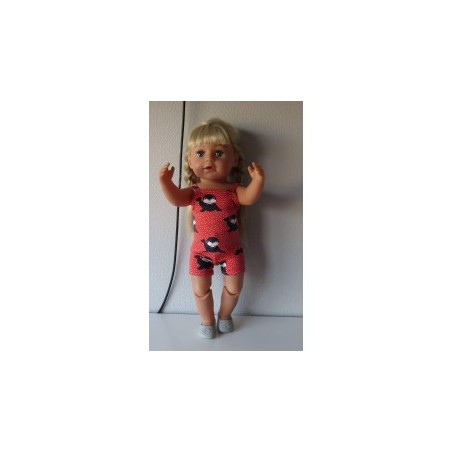 boxershort setje rood walrussen baby born 43cm
