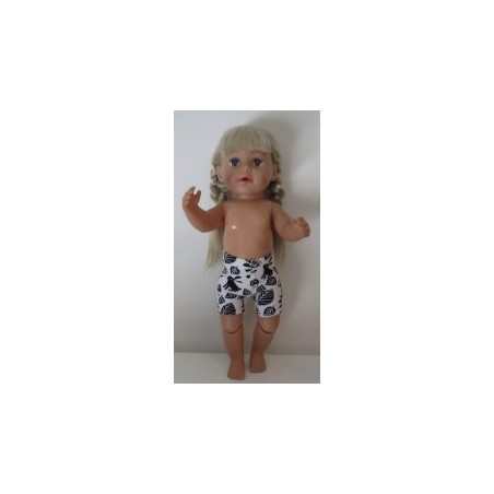 boxershort zwart konijn baby born 43cm
