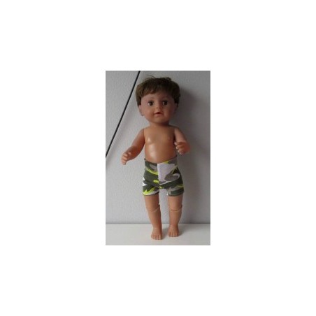 boxershort leger print  baby born 43cm