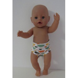onderboek vissen oranje groen baby born 43cm