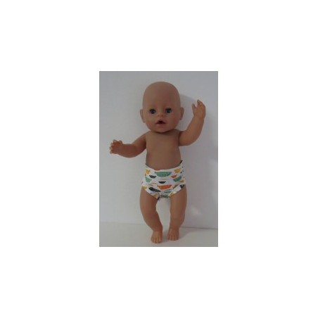 onderboek vissen oranje groen baby born 43cm