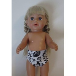 onderbroek zwart konijnen baby born 43cm
