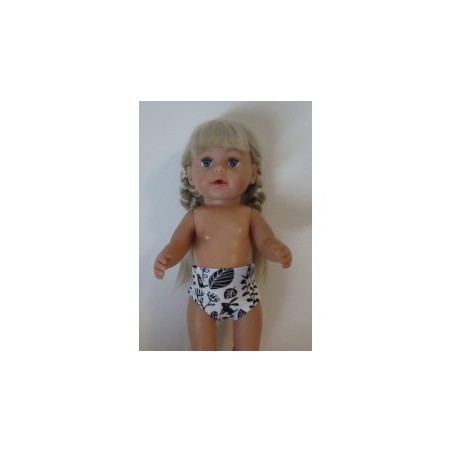 onderbroek zwart konijnen baby born 43cm