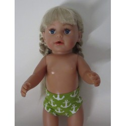 onderbroek groen ankers baby born 43cm