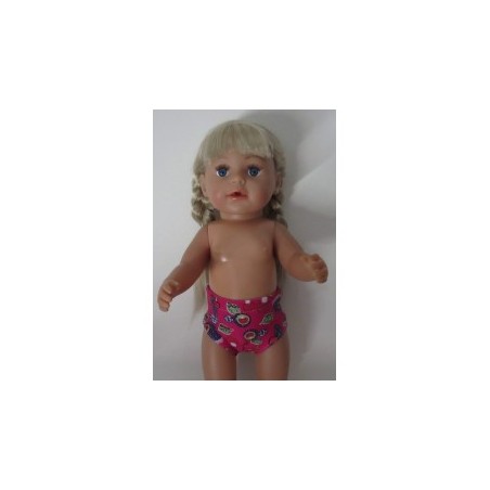 onderbroek hard roze paddestoelen baby born 43cm