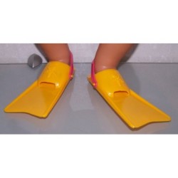 zwemflippers geel baby born 43cm