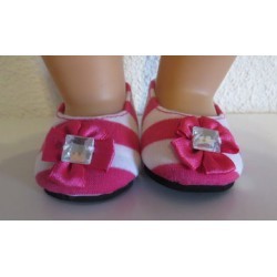 ballerina's hard roze gestreept baby born 43cm