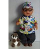 blouse setje auto's wit baby born 43cm