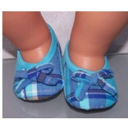 ballerina's blauw baby born 43cm
