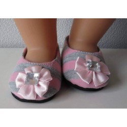 ballerina's grijs met roze baby born 43cm