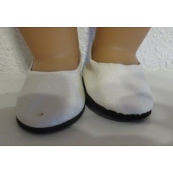glitter schoentjes wit baby born 43cm