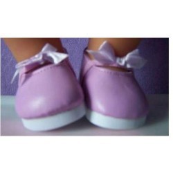 zomerschoentjes lila met strik baby born 43cm