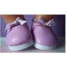 zomerschoentjes lila met strik baby born 43cm