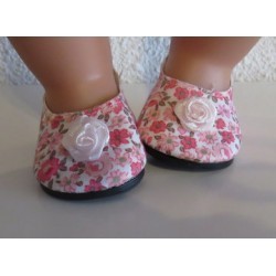 instappers gebloemd baby born 43cm