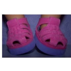 sandalen roze met paars baby born 43cm