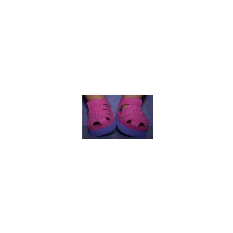 sandalen roze met paars baby born 43cm