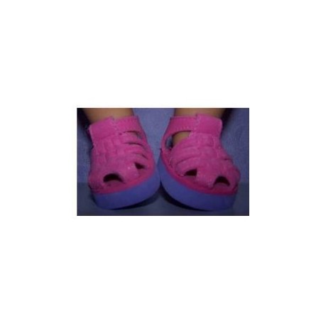 sandalen roze met paars baby born 43cm