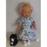 jurk wit vogels baby born 43cm