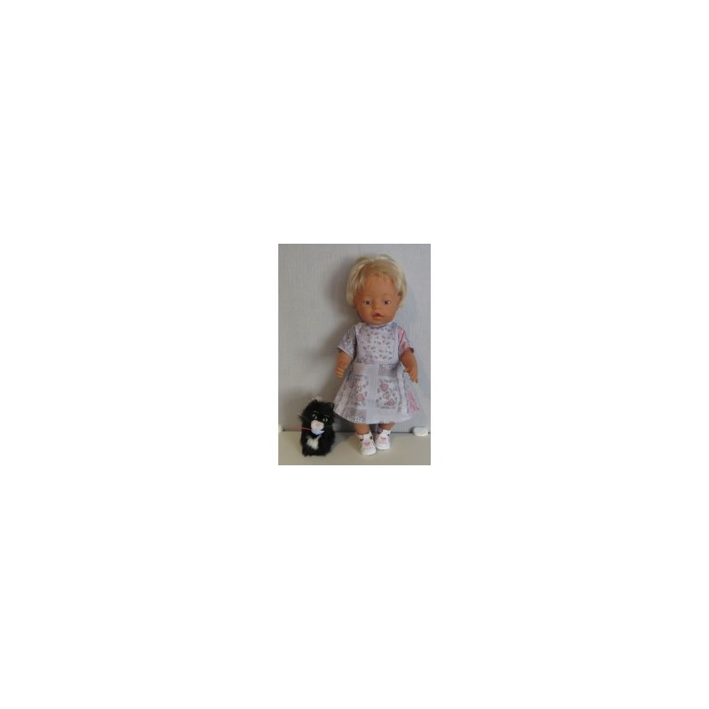 jurk grijs matroeska baby born 43cm
