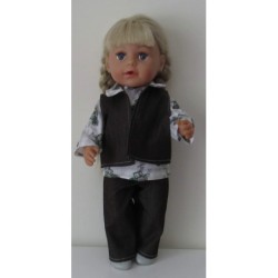 jeans broek setje tracktor baby born 43cm