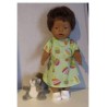 jurk groen met appels baby born 43cm
