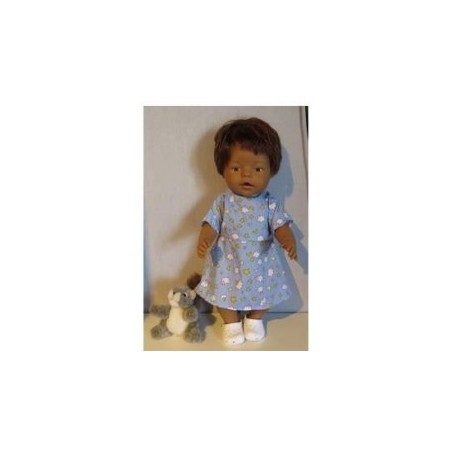 jurk blauw met maan sterren baby born 43cm