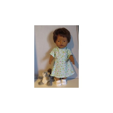 jurk mint met maan sterren baby born 43cm