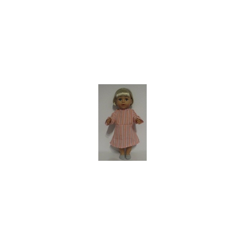 jurk roze gestreept baby born 43cm