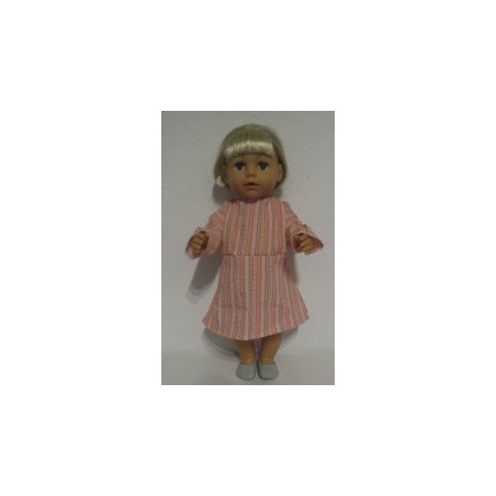 jurk roze gestreept baby born 43cm