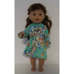 jurk chinesse print baby born 43cm