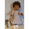 jurk bruin geruit baby born 43cm