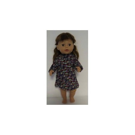 jurk bruin uilen baby born 43cm
