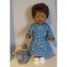 jurk blauw uilen baby born 43cm