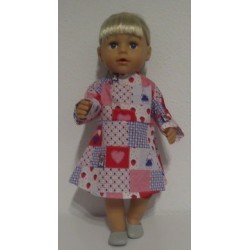 jurk konijnen baby born 43cm