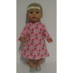 jurk roze hello kitty baby born 43cm