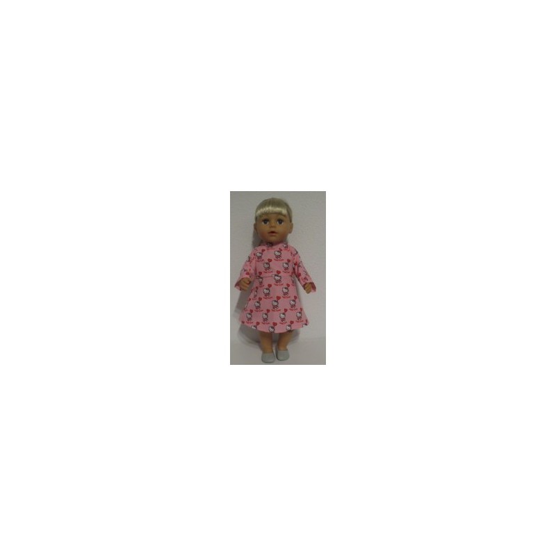 jurk roze hello kitty baby born 43cm
