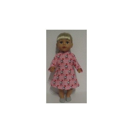 jurk roze hello kitty baby born 43cm