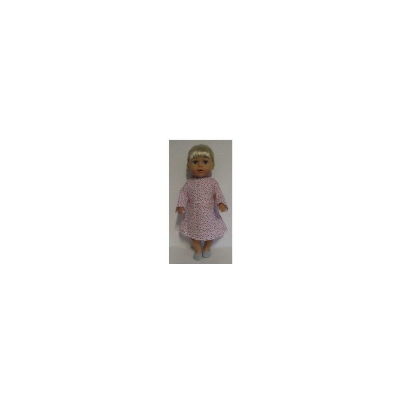 jurk roze met hartjes baby born 43cm