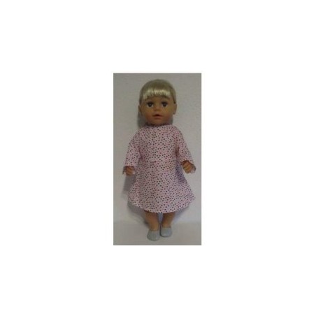 jurk roze met hartjes baby born 43cm