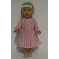 jurk roze gestreept baby born 43cm