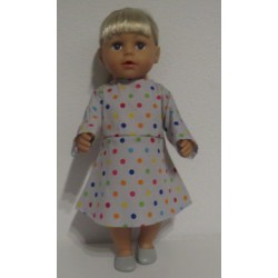 jurk grijs met sterren baby born 43cm