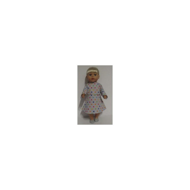 jurk grijs met sterren baby born 43cm