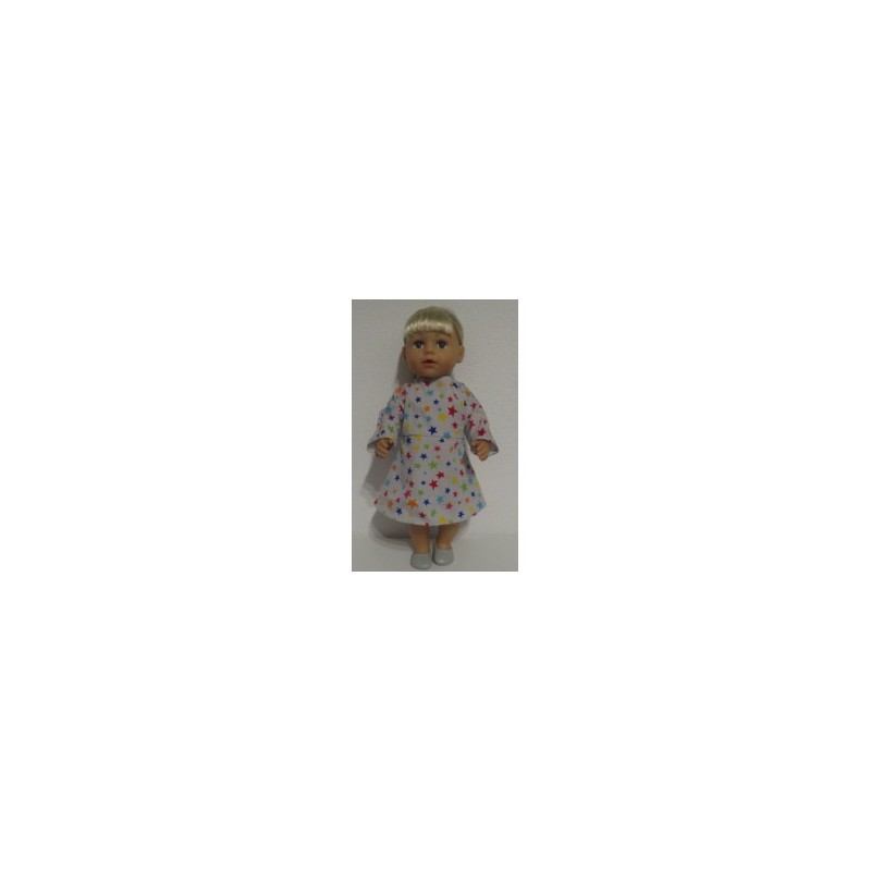 jurk grijs stippen baby born 43cm