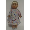 jurk grijs stippen baby born 43cm